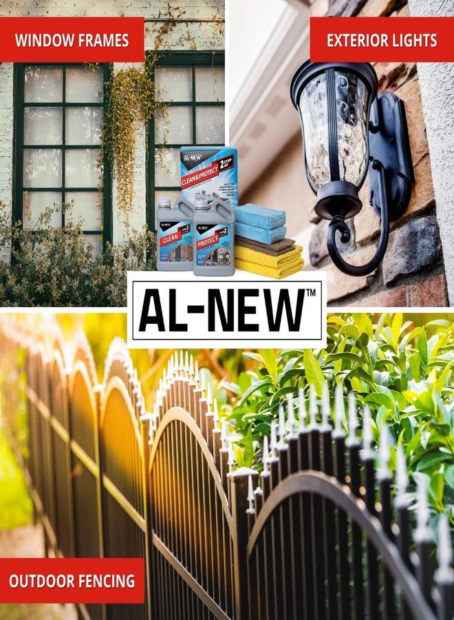 AL-NEW 2 Step Clean & Protect Kit | Clean, Restore, & Protect Your Outdoor Patio Furniture, Garage Doors, Exterior Lights, Window Frames, and More (32 Ounce Kit) - Image 2